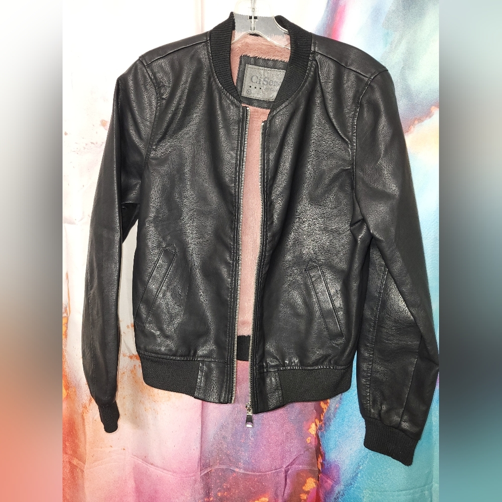 Ci Sono Black Leather Jacket size Medium